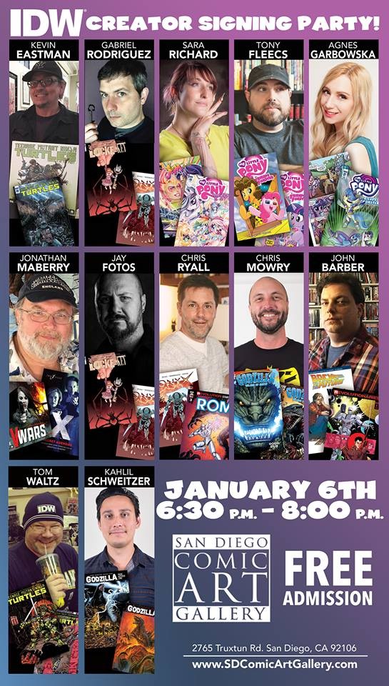 Transformers News: John Barber, Chris Mowry Attending IDW Signing Party in San Diego Comic Art Gallery