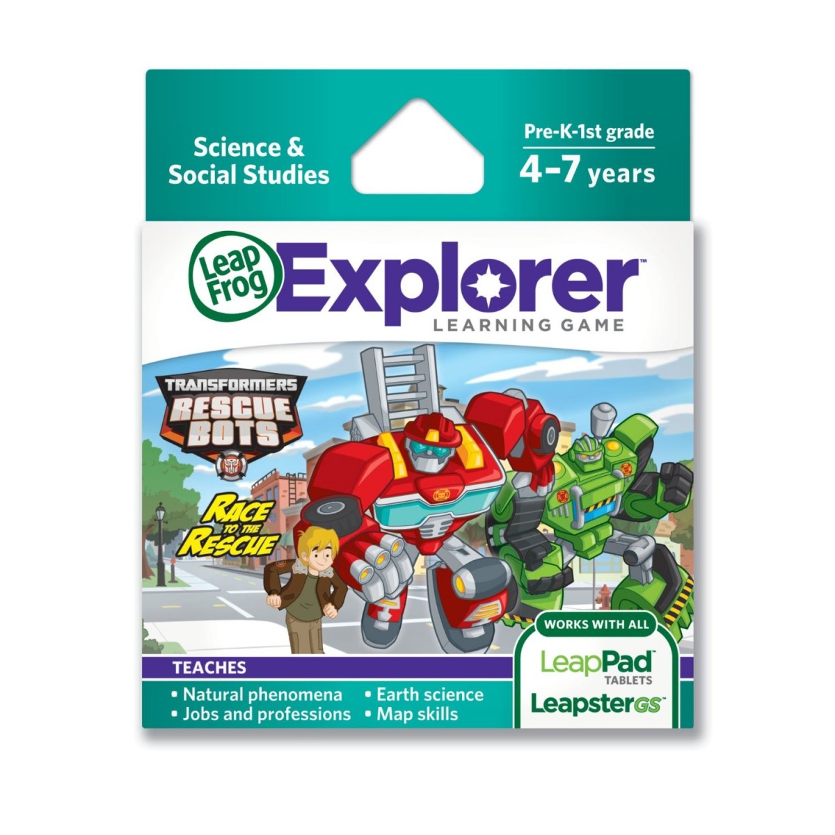 Transformers News: LeapFrog Explorer Transformers Rescue Bots Race to The Rescue Learning Game