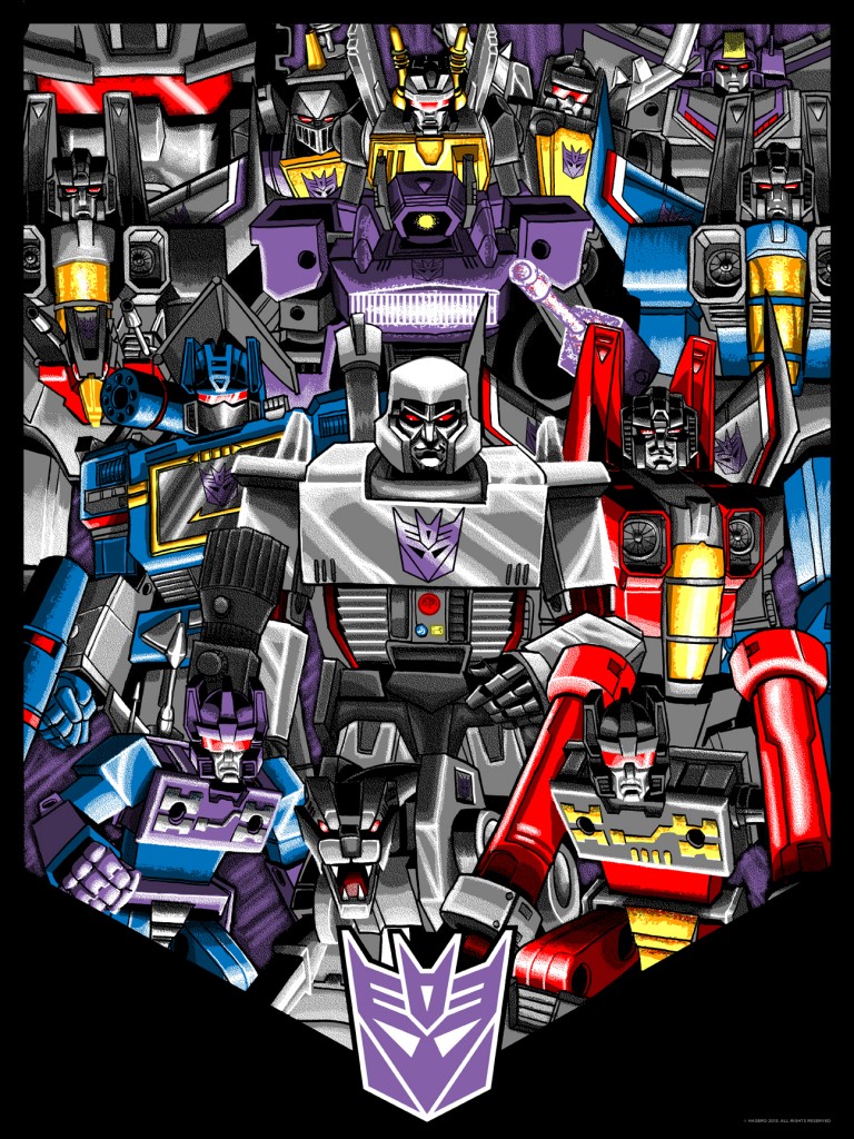 Transformers News: Official NYCC Acid Free Prints: Autobot and Decepticon Group Shots