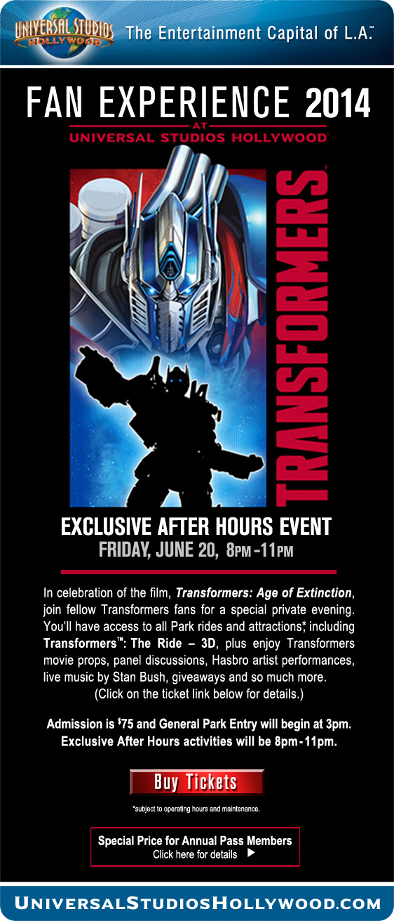 Transformers News: Two Fan Events Celebrate Power of "Transformers" as Age Of Extinction Heads To Theaters in June