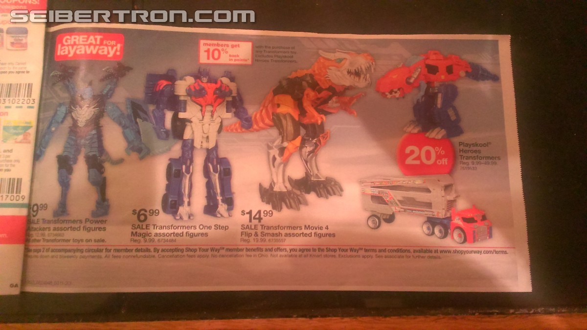 Transformers News: Wal*Mart AoE Figure Pallet, K-Mart Transformers Sale, Chance To Win A Trip