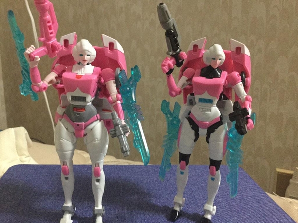 Transformers News: Legends Arcee, Chromia And Windblade Comparison Images With Hasbro Counterparts