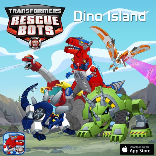 Transformers News: Hasbro and PlayDate Digital's New "DINO ISLAND" Interactive Storybook App featuring Rescue Bots