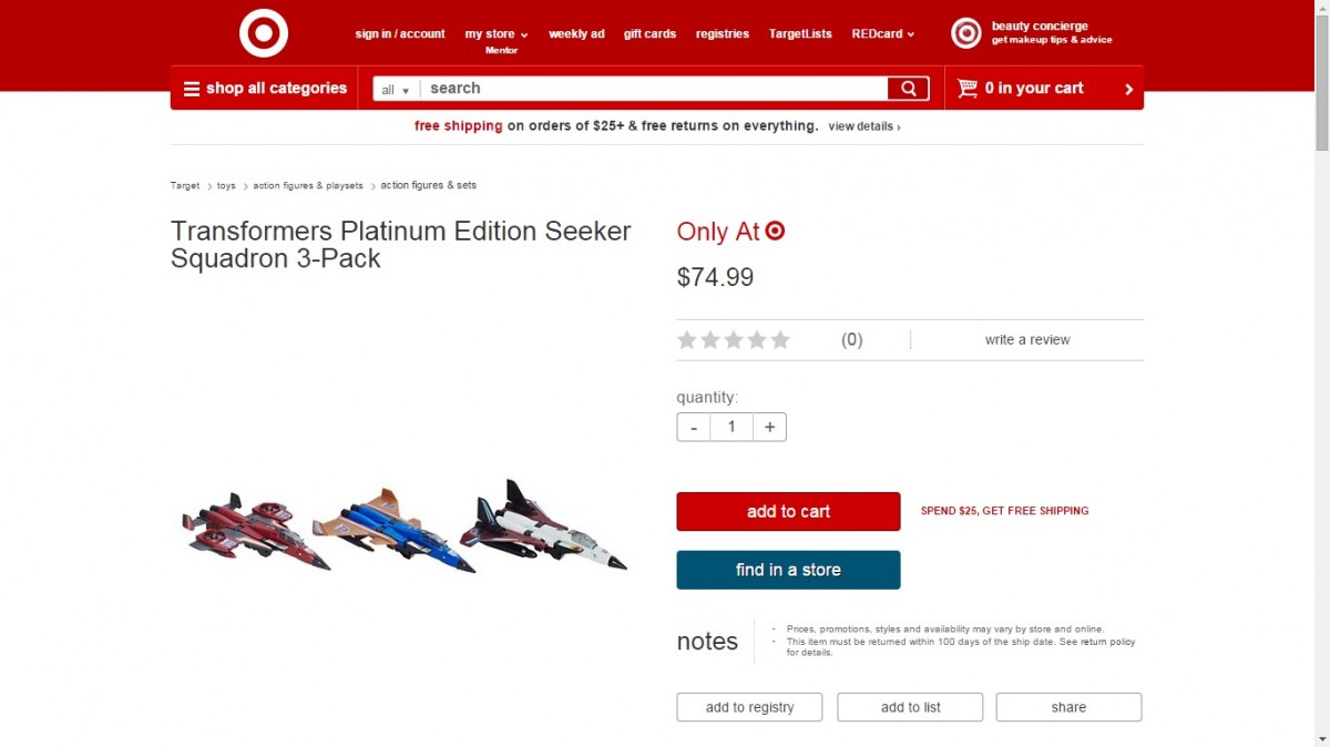Transformers News: Platinum Edition Conehead Seekers 3-Pack Now Available At Target.com
