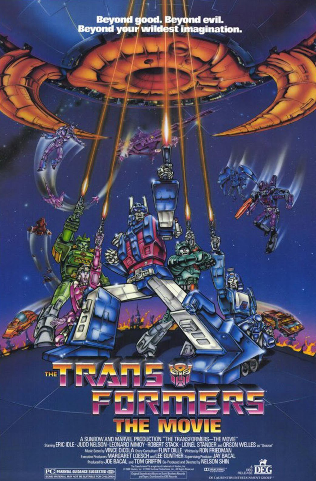 Transformers News: Transformers: The Movie animated film to be released on Blu-Ray and DVD from Shout! Factory