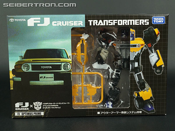 Transformers News: New Galleries: Takara Tomy Transformers Toyota FJ Cruiser Optimus Prime White and Yellow Versions