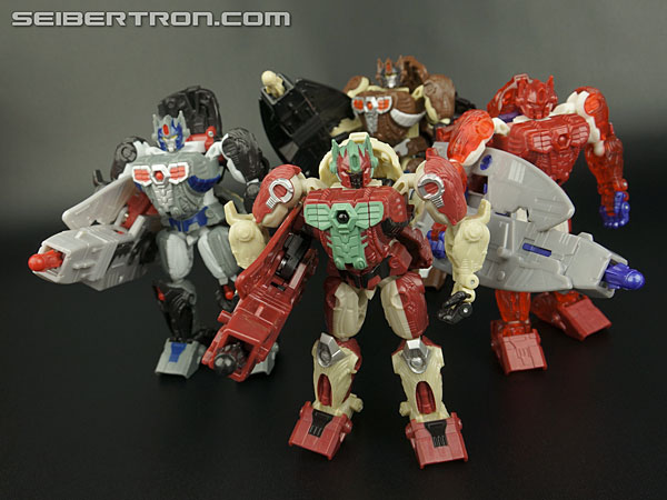 Transformers News: New Galleries: BotCon 2014 Knights Alpha Trizer, Flareup, Apelinq and Custom Class Primal Prime