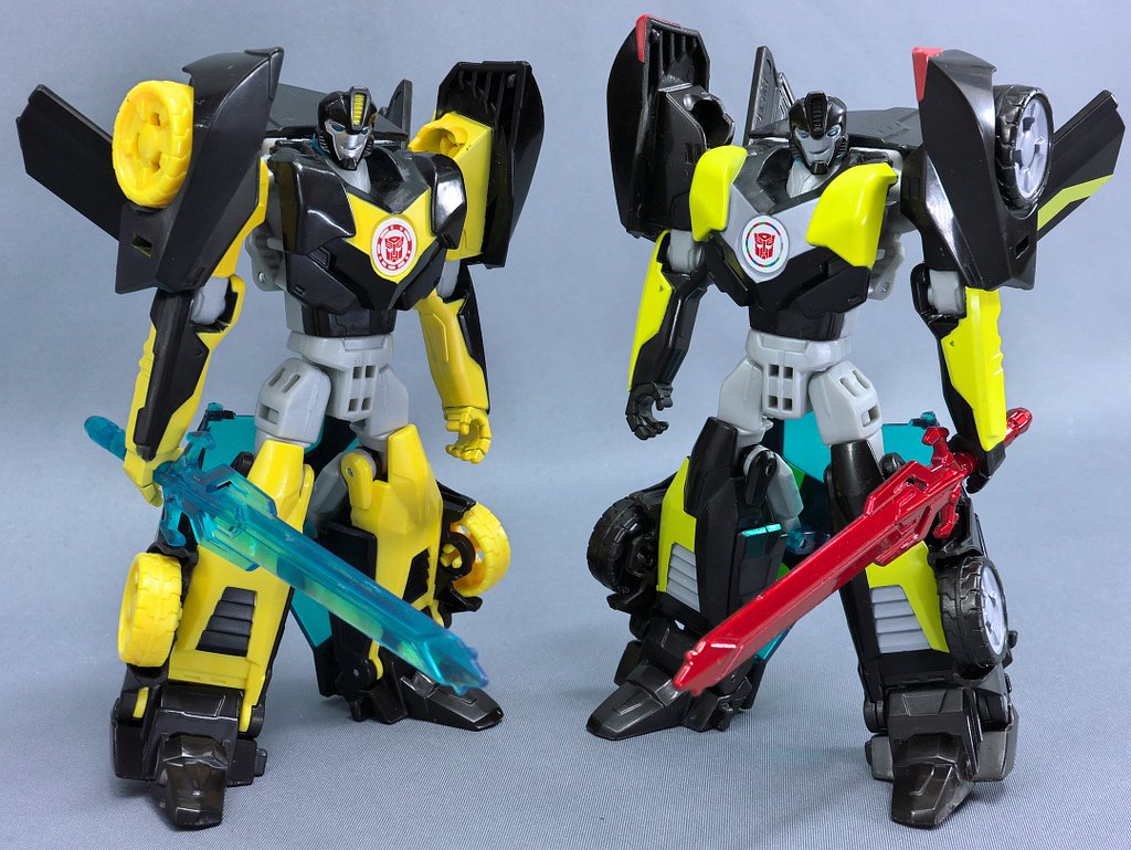 Transformers News: In-Hand Images - Takara Tomy Transformers Adventure Cybertron Satellite Black Knight Bumblebee