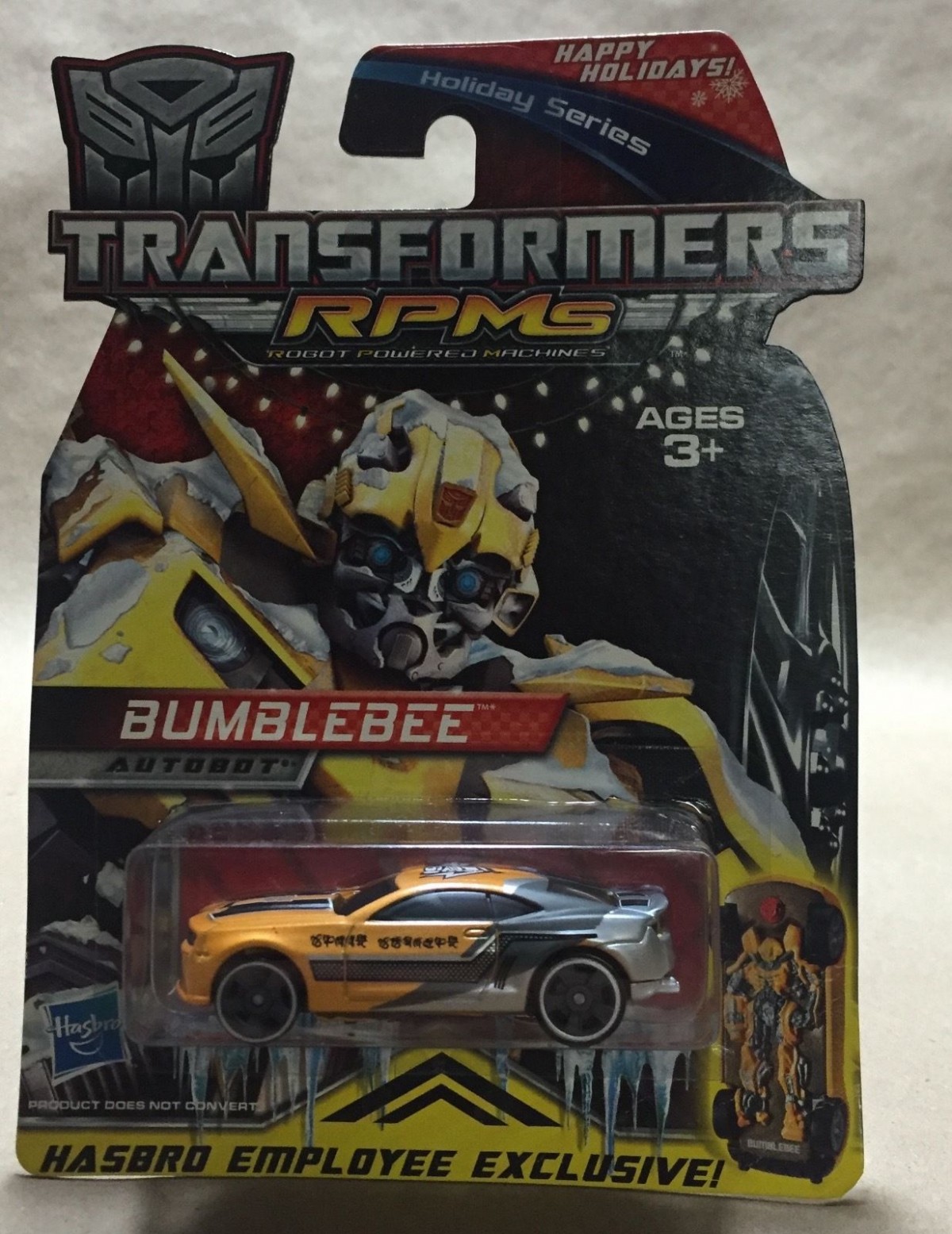 Transformers News: Hasbro Employee-Exclusive 2009 Bumblebee RPM on eBay