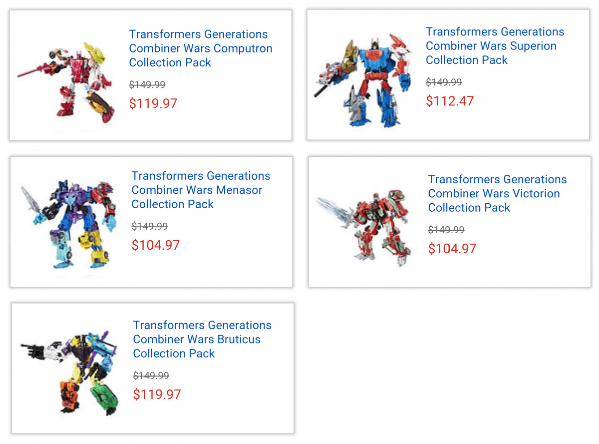 Transformers News: Sale of up to 30% Off on all Transformers at Toysrus Canada