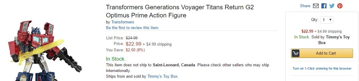 Transformers News: Titans Return Wave 3 Voyagers and Legends Currently In Stock Online