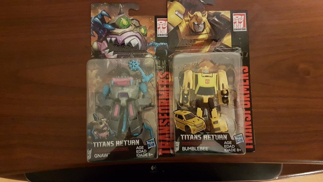 Transformers News: Titans Return Leader Class Sixshot and Legends Class Bumblebee and Gnaw Spotted at Canadian Retail