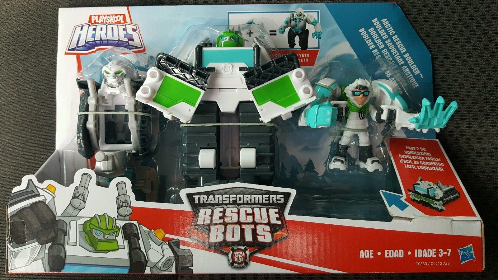 Playskool Heroes Transformers Rescue Bots Rescue Team Arctic Rescue Boulder 