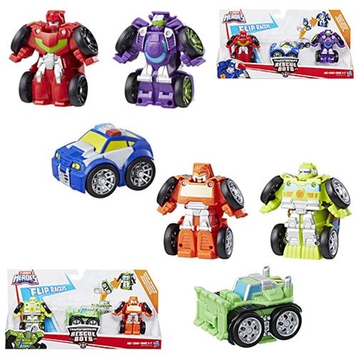 Transformers News: New Transformers: Rescue Bots Flip Changers, Launchers and Epic Figures Listings
