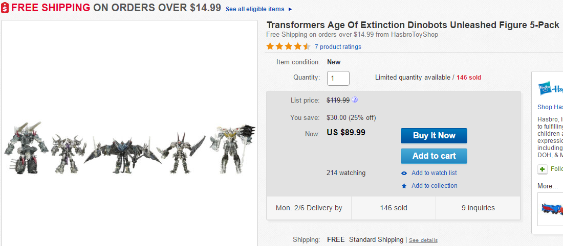 Transformers News: Steal of a Deal: Platinum Edition Soundwave $79.99 plus deals on