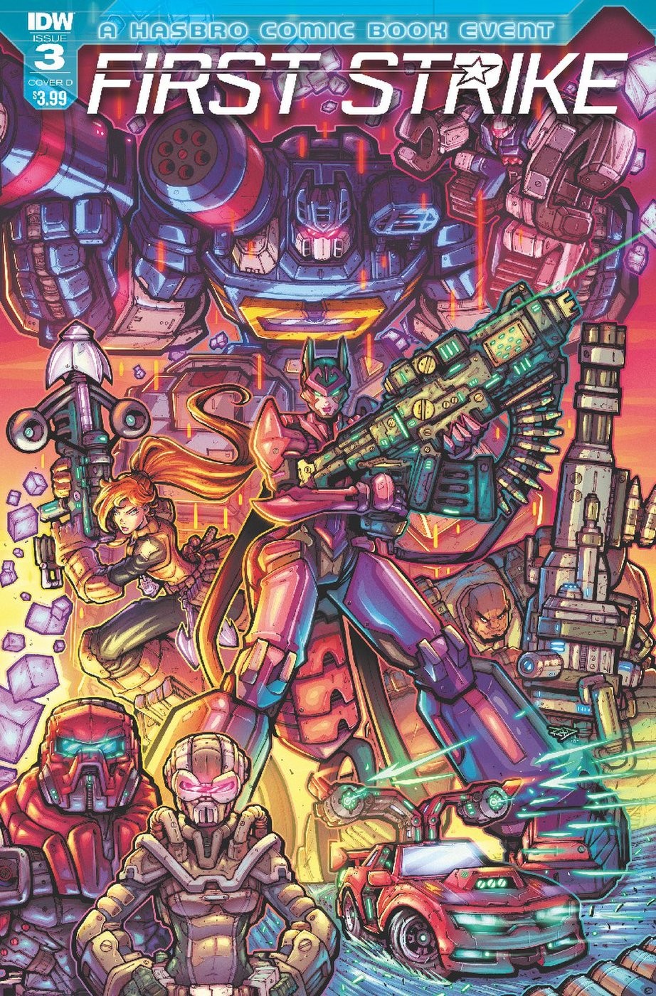 Transformers News: Variant Covers for IDW Hasbro Universe First Strike #3 and #4