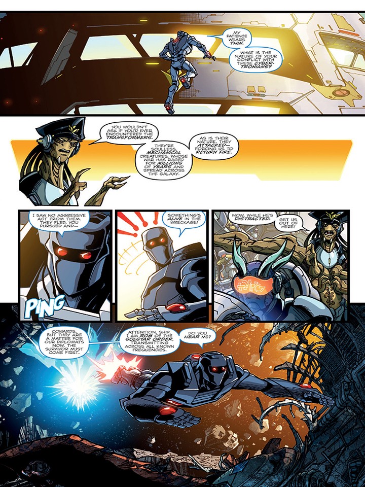 Transformers News: iTunes Preview for IDW Rom Vs. Transformers: Shining Armor