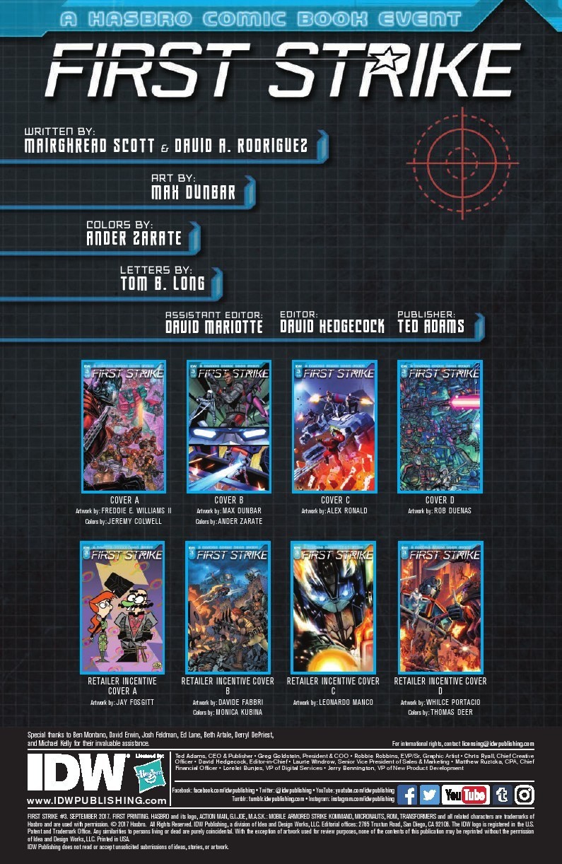 Transformers News: Full Preview for IDW First Strike #3 #HasbroFirstStrike