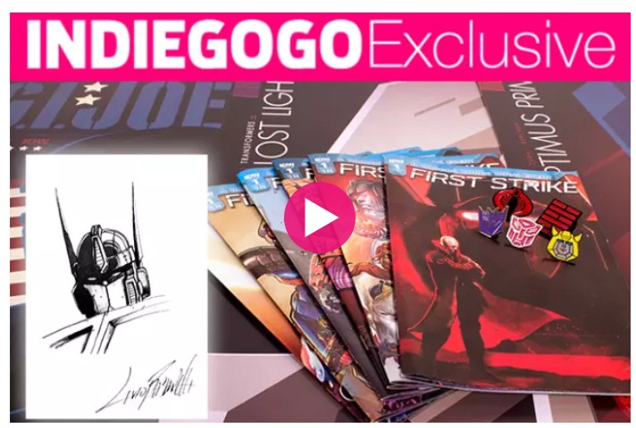 Transformers News: Indiegogo Exclusive - Transformers vs G.I. JOE: First Strike Exclusive Issue #1 Collection