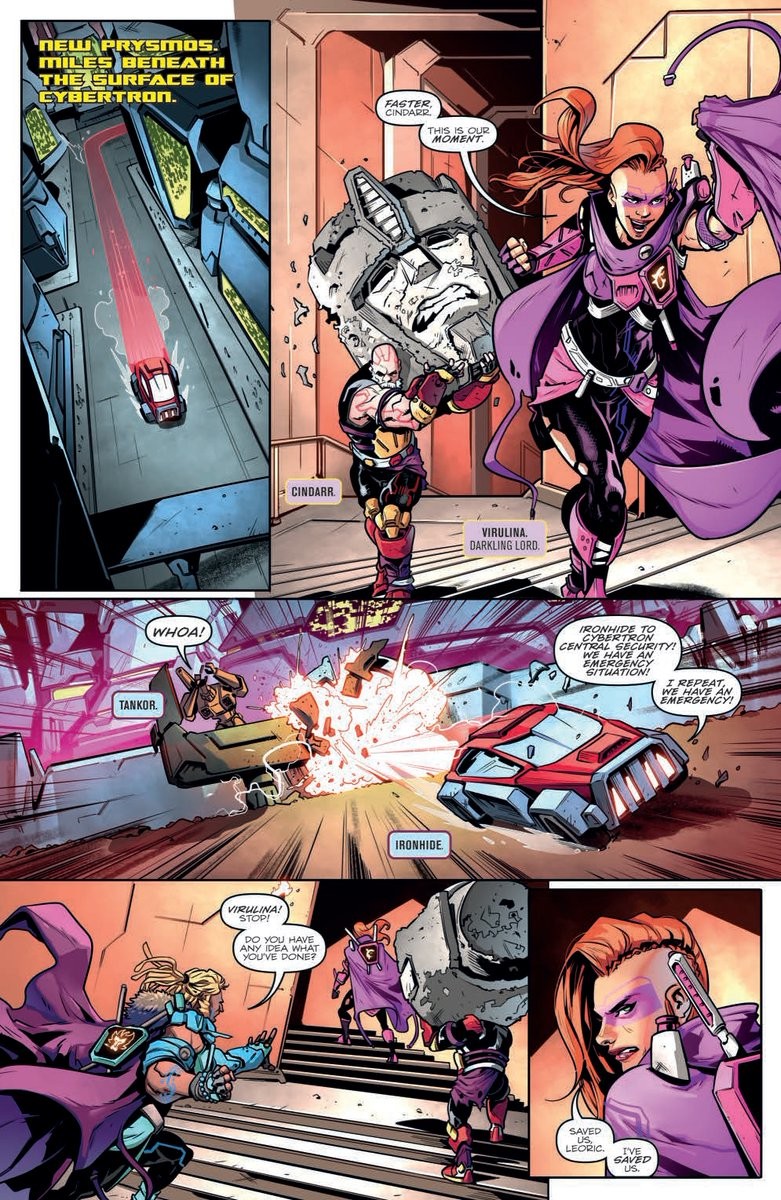 Transformers News: Three-Page Preview for IDW Transformers vs Visionaries #2