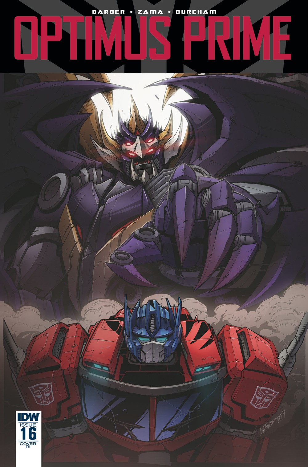 Transformers News: Variant Cover for IDW Transformers: Optimus Prime #16 by Marcelo Matere