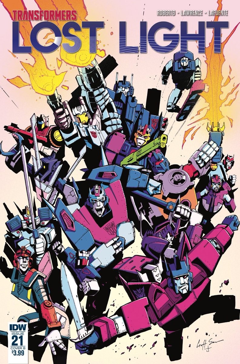 Transformers News: IDW Transformers: Lost Light #21 Geoff Senior Cover #2