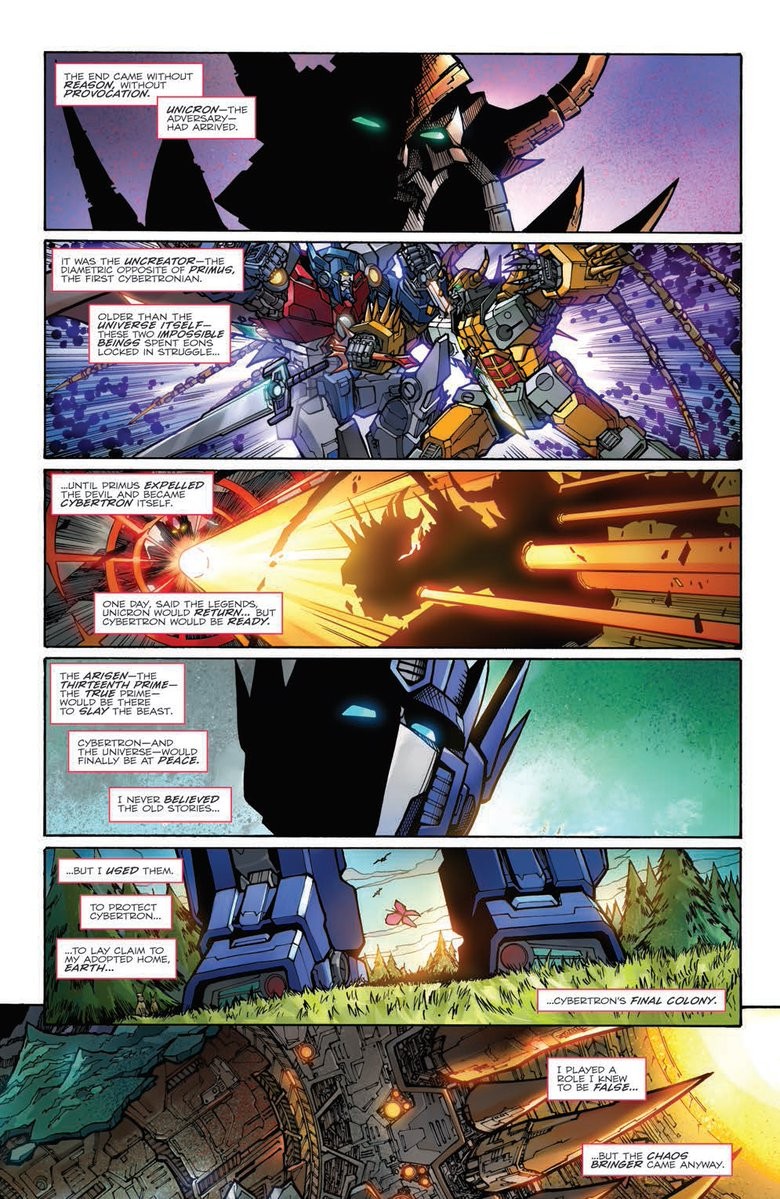 Transformers News: Preview for IDW Transformers: Unicron #1
