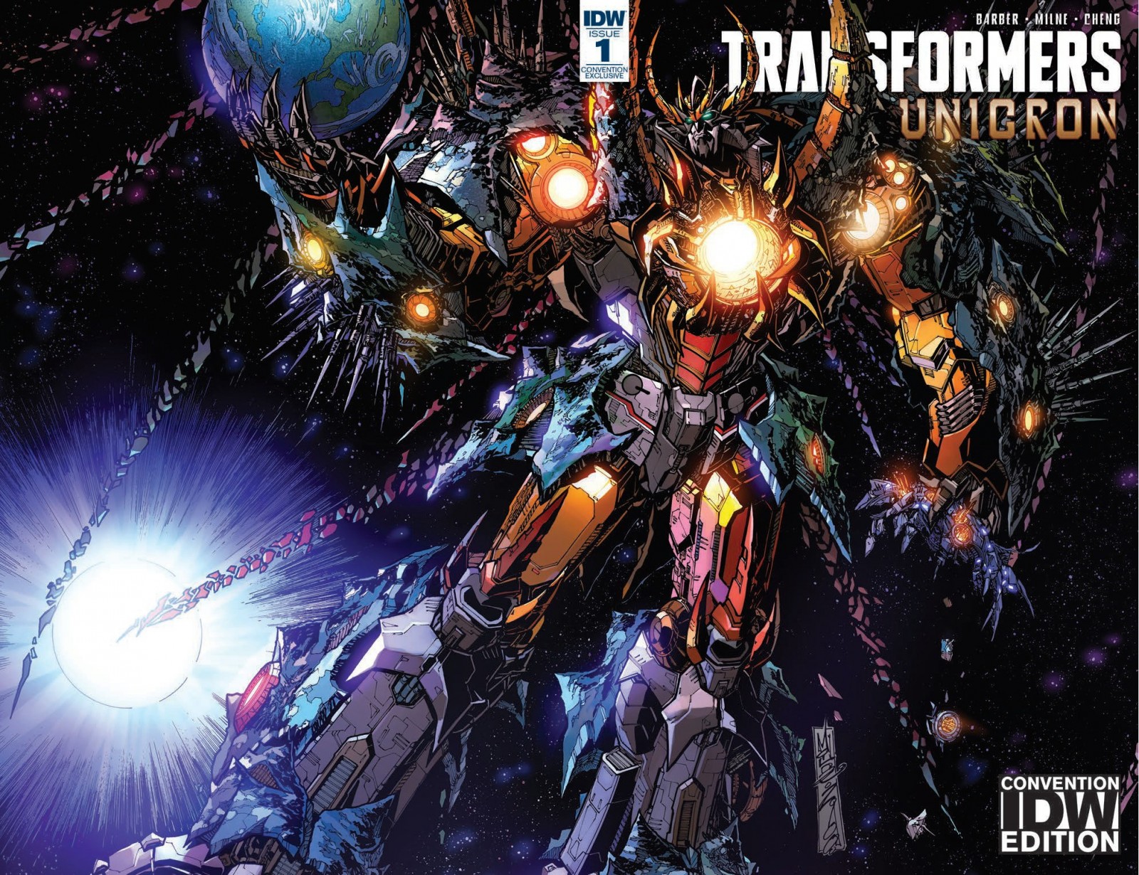 Transformers News: IDW Exclusive #SDCC2018 Transformers: Unicron #1 Alex Milne Cover