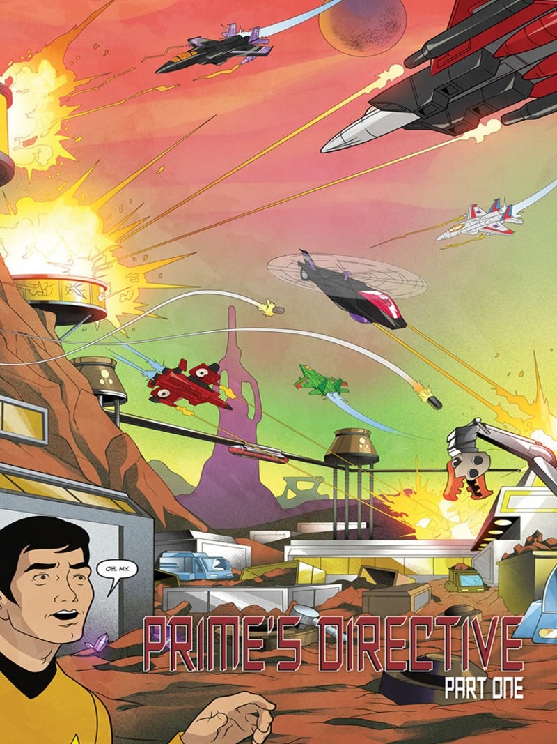Transformers News: iTunes Preview for IDW Star Trek Vs. Transformers #1: Prime Directive Part One