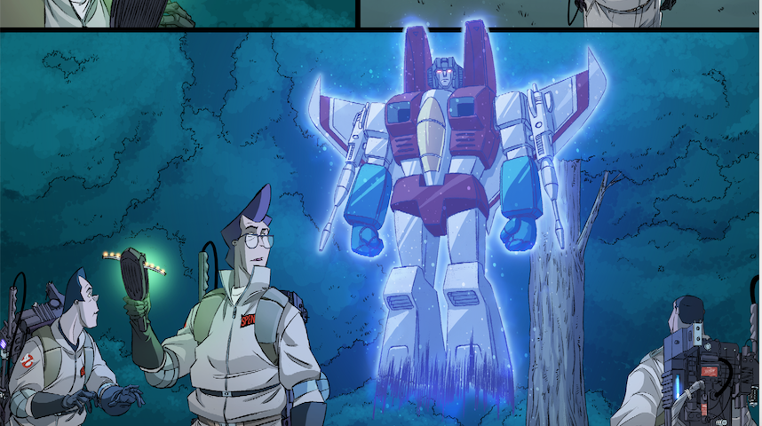 transformers x ghostbusters comic
