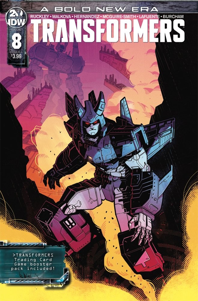 Transformers News: IDW Transformers Number 8 Includes Trading Card Game Booster Pack