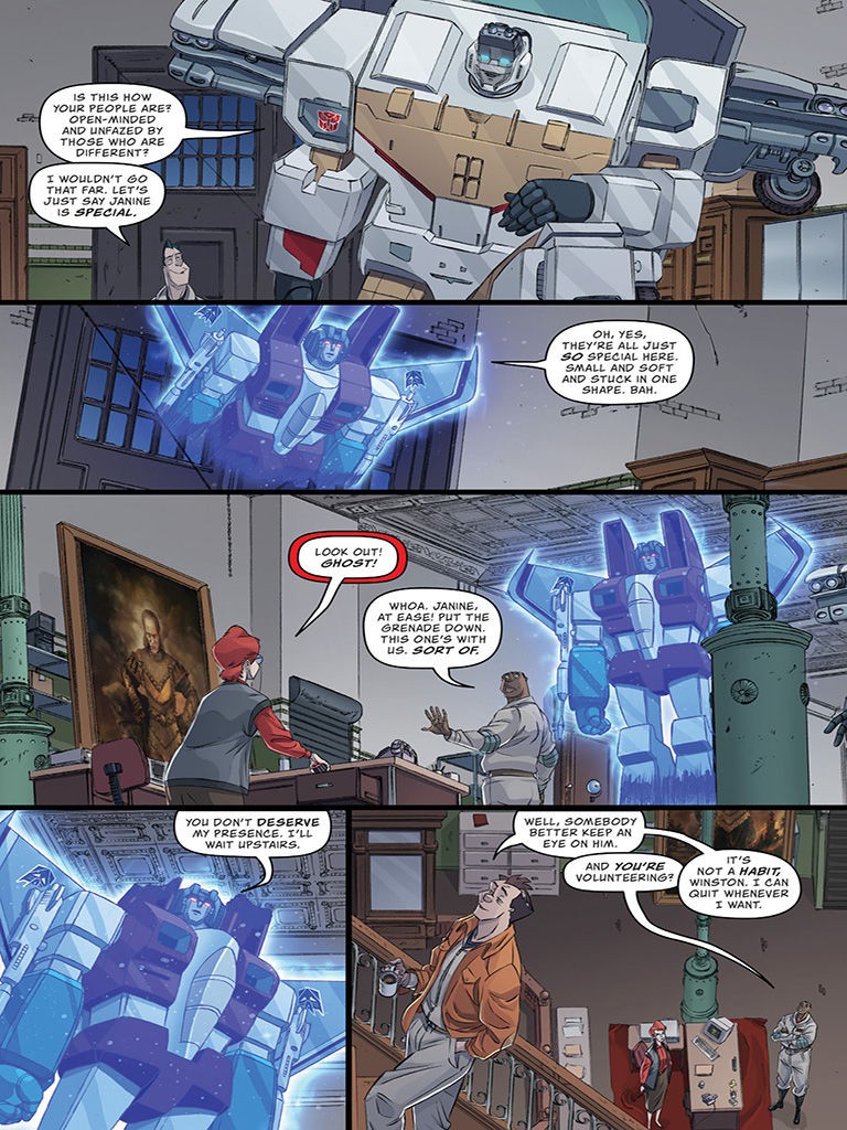 Transformers News: Transformers Ghostbusters Ghosts of Cybertron #3 iTunes Preview Ectotron Name Origin Revealed