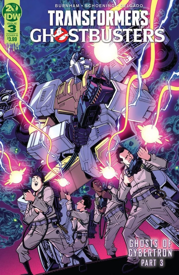 Transformers News: IDW Transformers Ghostbusters Ghosts of Cybertron Issue 3 Full Preview and Issue 4 Incentive Cover
