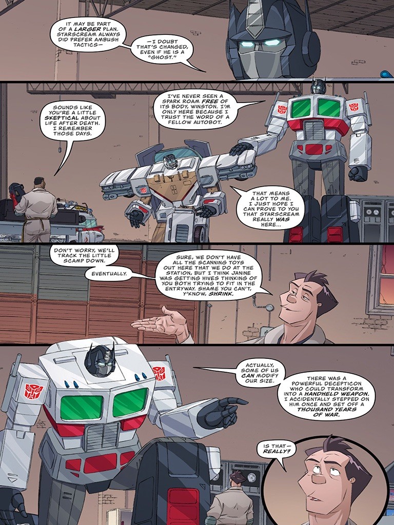 Transformers News: Transformers Ghostbusters Ghosts of Cybertron Issue 4 iTunes Preview