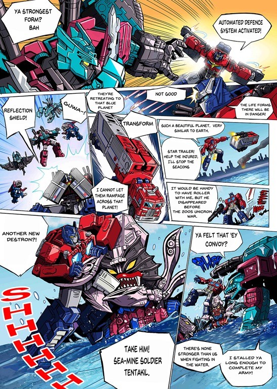 Transformers News: English Translation for Latest Chapter in the Transformers Seacons and Star Convoy Saga Manga