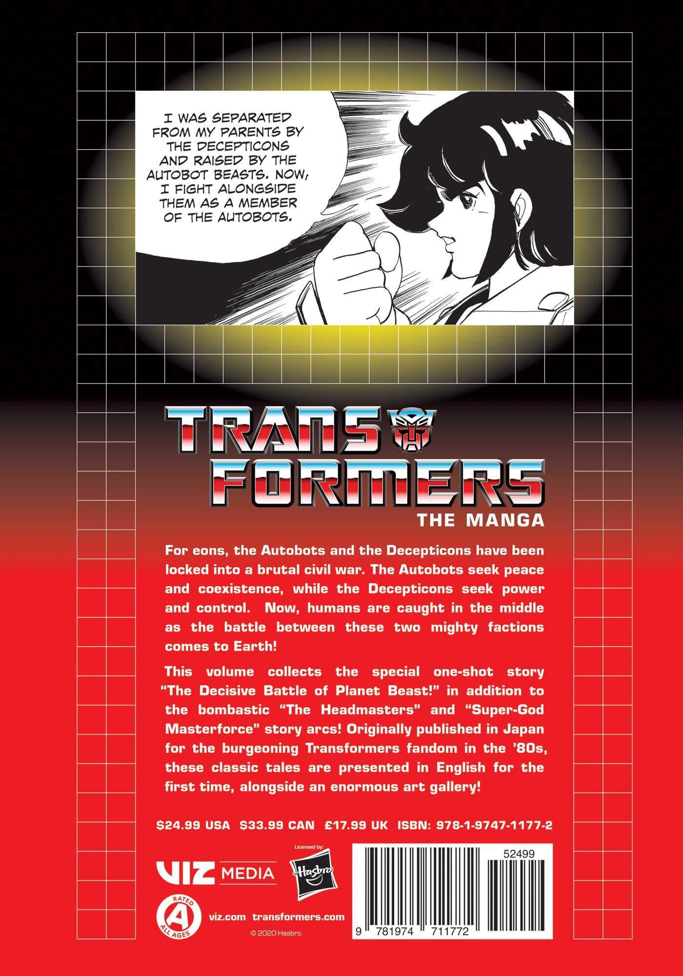 Transformers News: Cover art revealed for Viz Media's Transformers: The Manga Volume 2