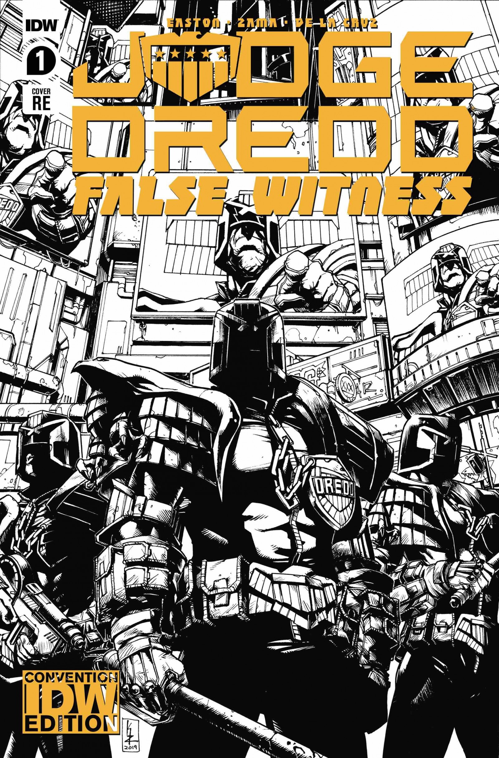 Judge Dredd Deviations One-Shot RI 1:10 Variant Cover IDW Comic Book RARE HTF 