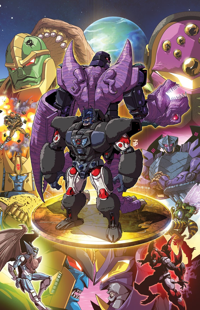 Transformers News: Josh Perez Shares Clean Retailer Incentive Cover Art For IDW Beast Wars #3