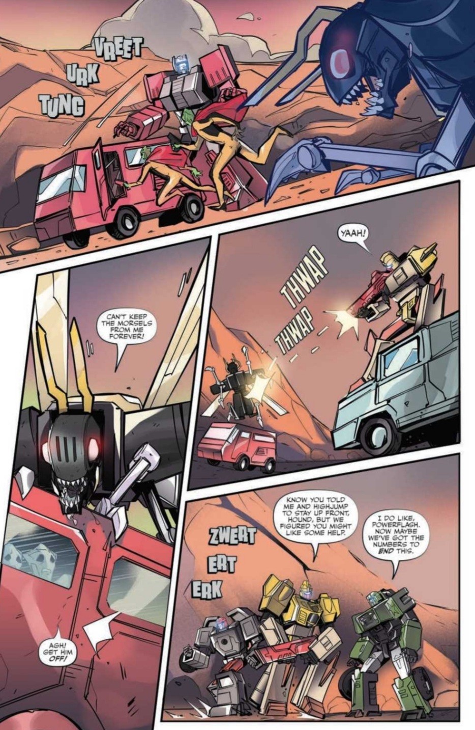 Transformers News: 5 Page Preview of IDW Transformers: Escape Issue #3
