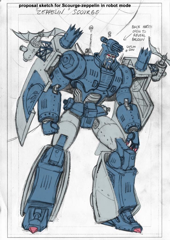 IDW Hearts of Steel Scourge Guido Guidi Concept Art - Transformers