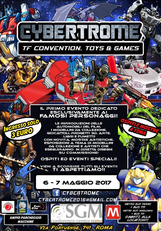 Transformers News: Cybertrome 2017 - 6-7 May, Rome, Italy