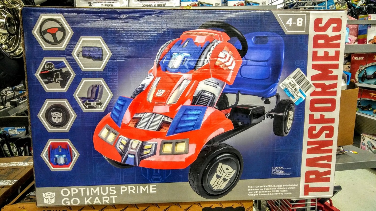 Transformers News: Transformers G1 Themed Go Karts found at Walmart in the US