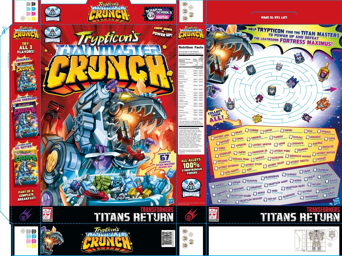 Transformers News: SDCC 2017: Hasbro Transformers Trypticon Titan Master Crunch Limited Poster #HasbroSDCC