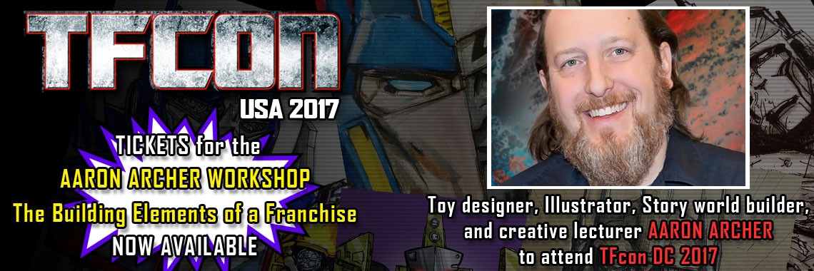 Transformers News: Transformers Designer Aron Archer to Attend TFcon USA 2017