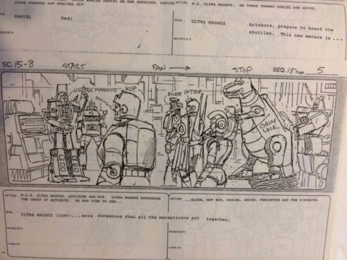 Transformers News: Transformers The Movie 1986 Original Storyboards Reduction Master for Auction