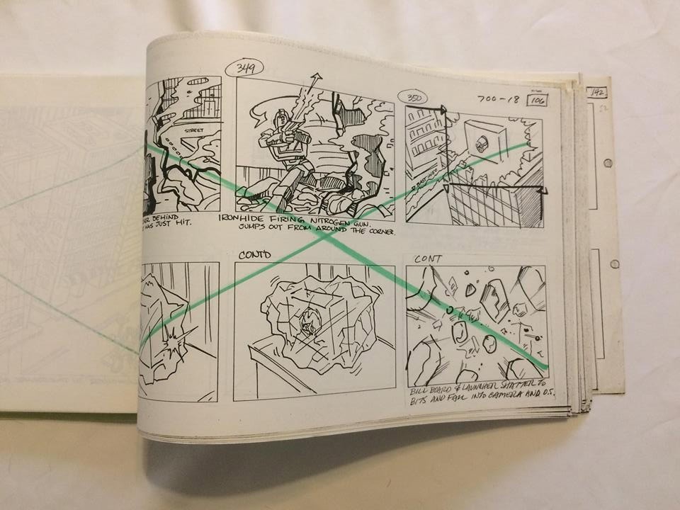 Transformers News: Original Storyboards for Generation 1 Cartoon Episode "City of Steel" Up for Auction
