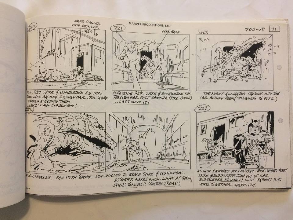 Transformers News: Original Storyboards for Generation 1 Cartoon Episode "City of Steel" Up for Auction