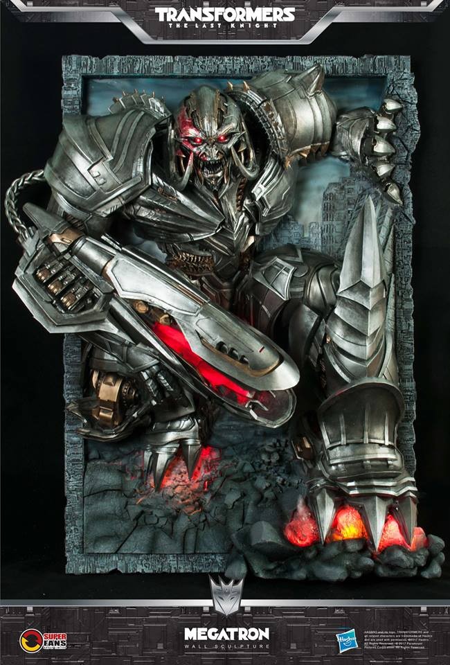 Transformers News: Megatron Transformers: The Last Knight Wall Statue by Superfans Group