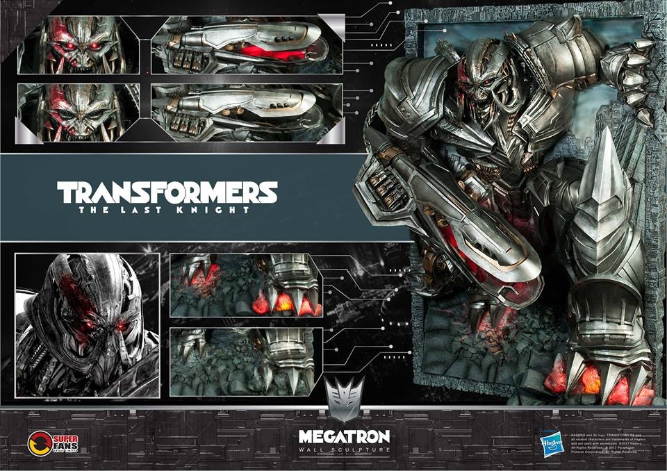Transformers News: Megatron Transformers: The Last Knight Wall Statue by Superfans Group