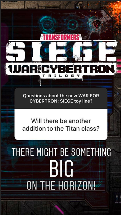 Transformers News: Hasbro Answers Questions About War for Cybertron: Siege on Instagram: Titans, Decepticons, and More!